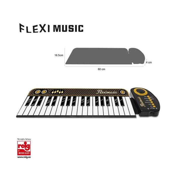 Piano Flexible Enrollabe 37 Teclas 16,5x60x4 cm 1