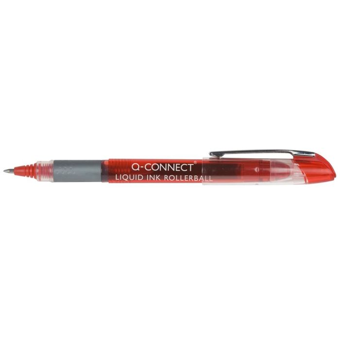 Rotulador Q-Connect Roller Ball Rojo 0,5 mm 10 unidades 1 Rotulador Q-Connect Roller Ball Rojo 0,5 mm 10 unidades 1