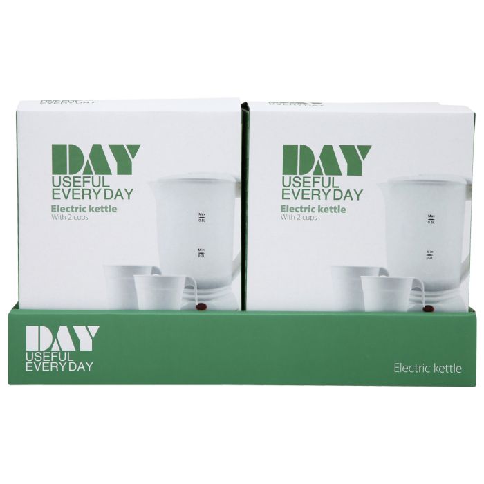 Hervidor 0.5l 550/650w con 2 tazas blanco day 5