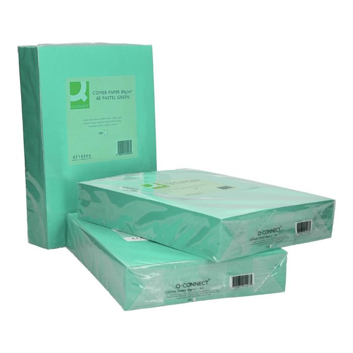 Papel Color Q-Connect Din A3 80 gr Verde Paquete De 500 Hojas 4