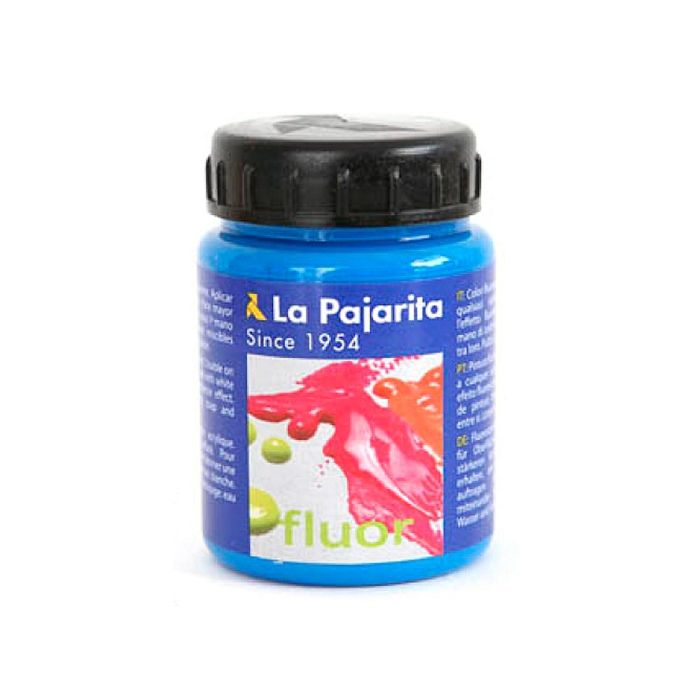 Pintura Fluorescente F-05 Azul Luminoso. 75Ml La Pajarita 116416 1