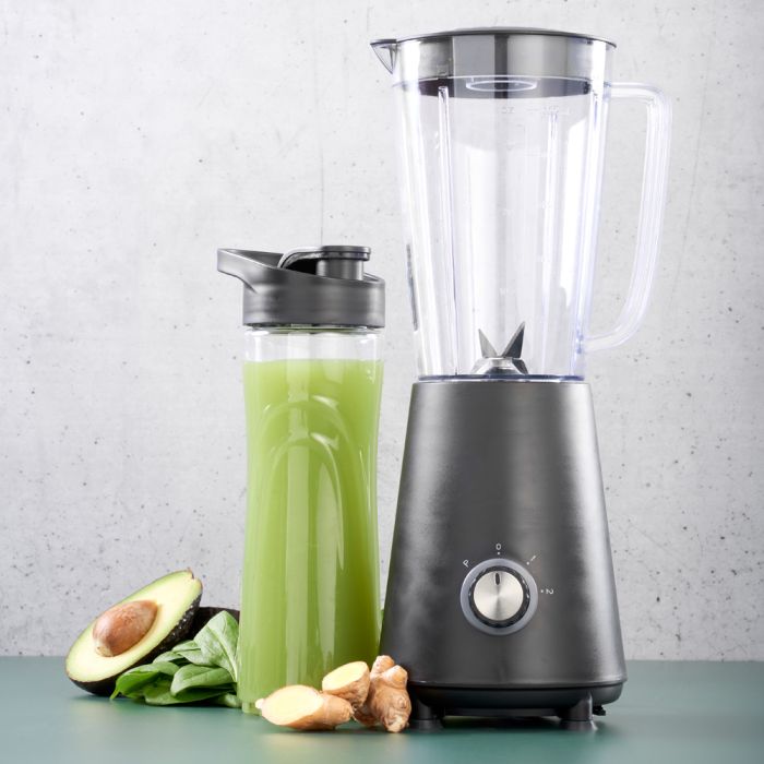 Batidora 1l 300-350w con vaso para smoothie negro day 1