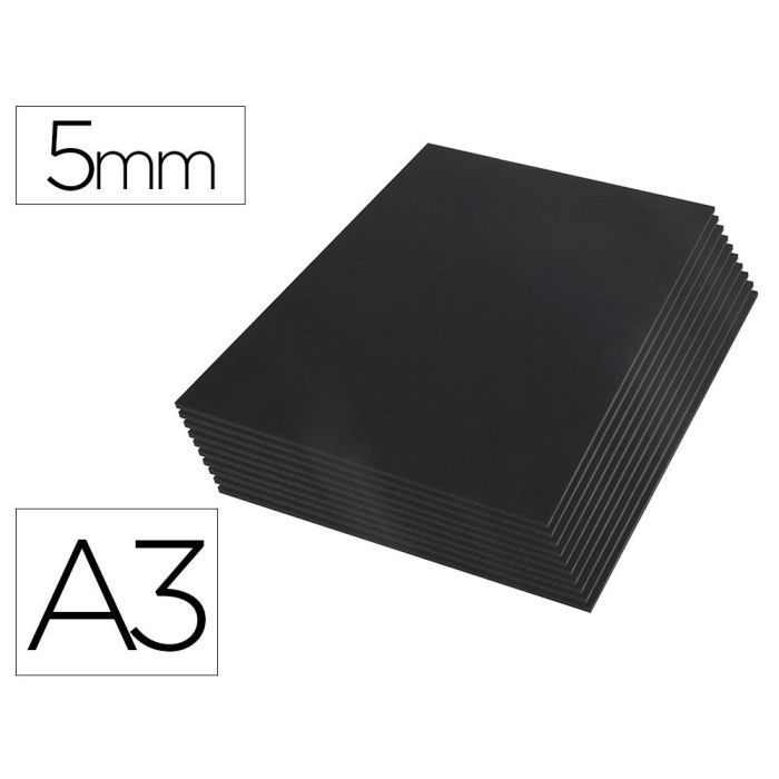 Carton Pluma Liderpapel Negro Doble Cara Din A3 Espesor 5 mm 10 unidades