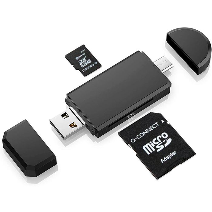 Memoria Sd Micro Q-Connect Flash 32 grb Clase 6 Con Adaptador 3