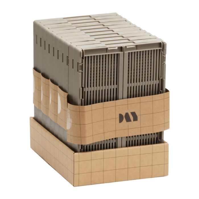 Set de 2 cajas de almacenamiento plegables 25x16.5x10cm marrón day 3