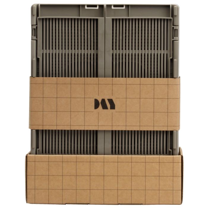 Conjunto de 2 cajas de almacenamiento plegables 33x24.5x15cm marrón day 6