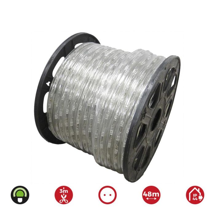 Tubo flexiled led 2 vias multifuncion 48m. 36 leds/m verde 48m (ip44 interior-exterior) edm 1