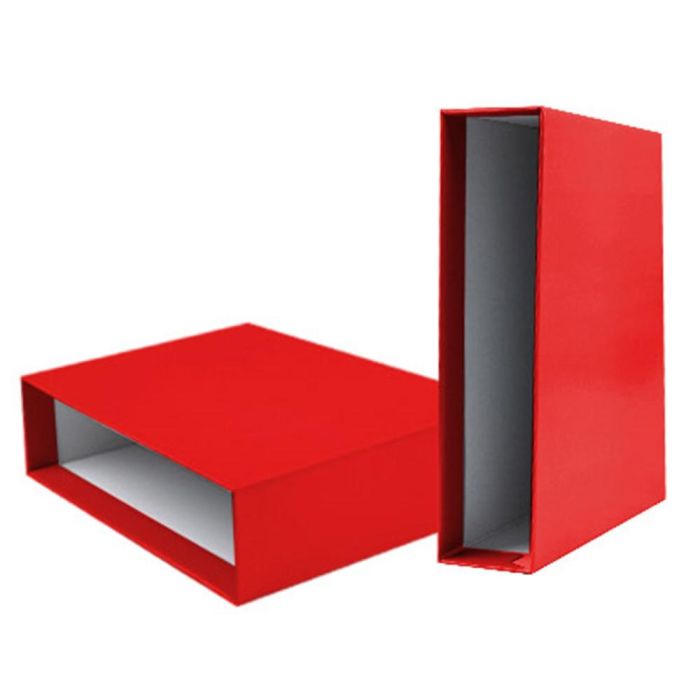 Caja Archivador Liderpapel De Palanca Carton Folio Documenta Lomo 75 mm Color Rojo 1