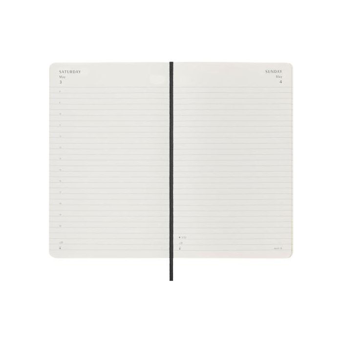 Agenda 2025 Tapa Blanda 12 Meses Diaria L (13 X 21 Cm) Negra Moleskine DSB12DC3Y25 2