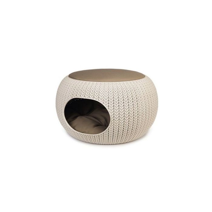 Cama para Gato Curver Knit Beige Arena 6,7 x 32,5 x 6,7 cm Cama para Gato Curver Knit Beige Arena 6,7 x 32,5 x 6,7 cm