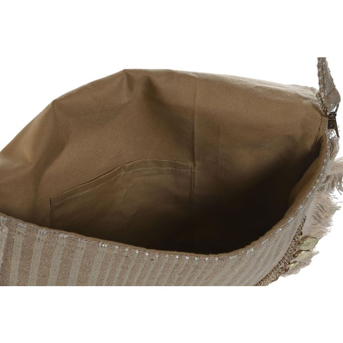 DKD Home Decor Bolso Mediterraneo Plateado Dorado 4 x 25 x 33 cm (4 Unidades) 3