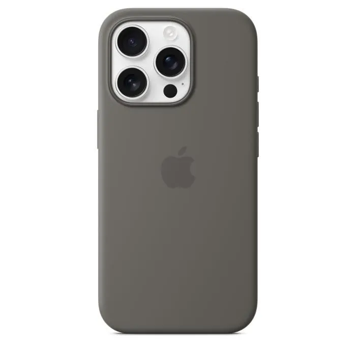 Apple iPhone 16 Pro Funda de Silicona con MagSafe Gris Piedra 2