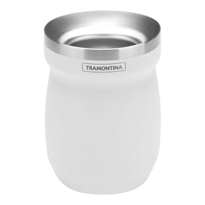 Recipiente para mate de acero inoxidable blanco 240 ml 0 Recipiente para mate de acero inoxidable blanco 240 ml 0