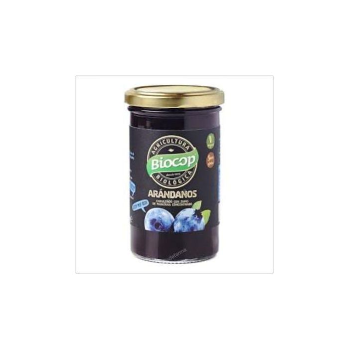 BIOCOP Compota de Arándanos Bio 265g. Sin Azúcar Añadido, Ideal Postres, Tostadas o Tortitas. Deliciosa y Natural