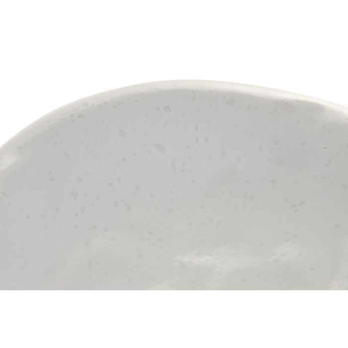 Plato Moderno DKD Home Decor Blanco 20.5 x 4 x 22 cm (2 Unidades) 2