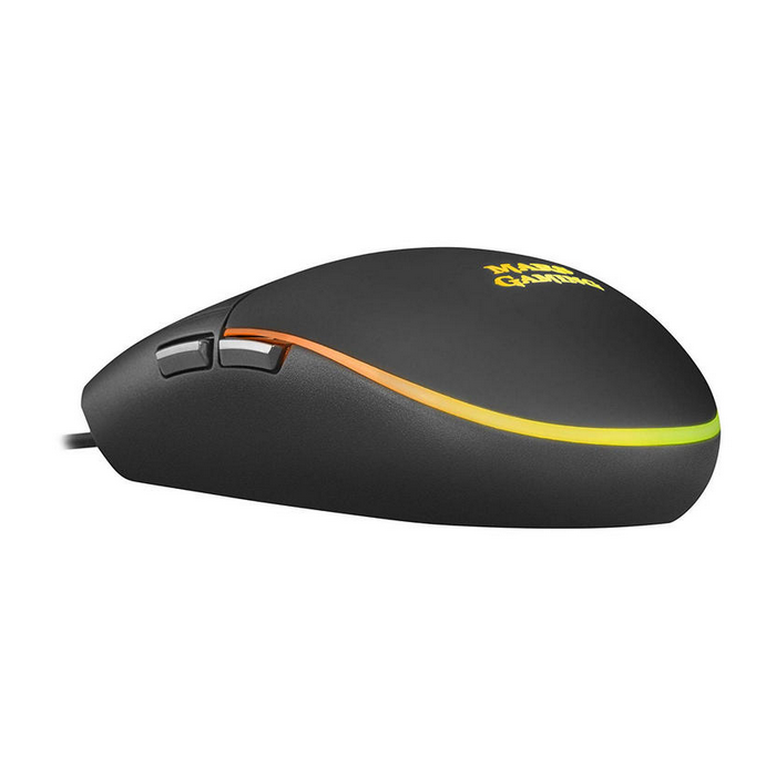 Mars Gaming MMG Ratón Gaming Óptico compacto 3200 DPI RGB Flow Switches HUANO profesionales, 6 Botones y agarre antideslizante 2