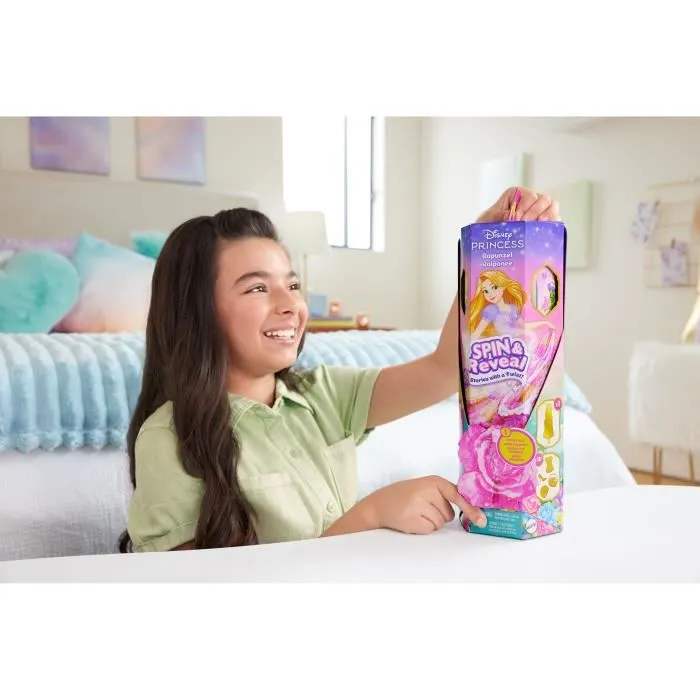 Mattel Disney Princess Muñeca Rapunzel Spin & Reveal HTV86 con 10 Sorpresas y Accesorios, Inspirada en Enredados 2 Mattel Disney Princess Muñeca Rapunzel Spin & Reveal HTV86 con 10 Sorpresas y Accesorios, Inspirada en Enredados 2