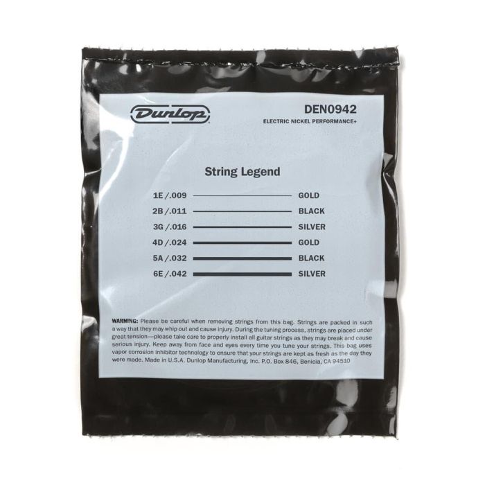 Dunlop Cuerdas Guitarra Eléctrica Nickel Light 9-42 2