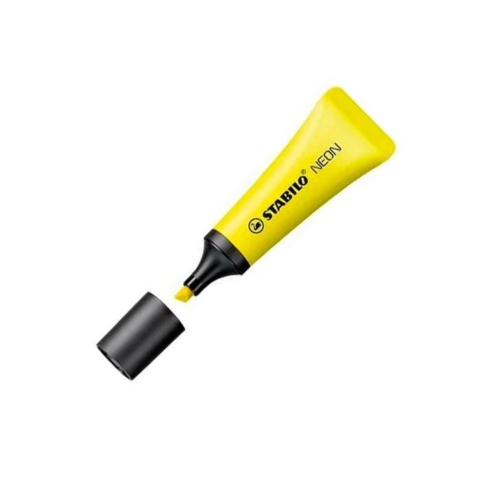Stabilo Neon marcador fluorescente amarillo -10u-