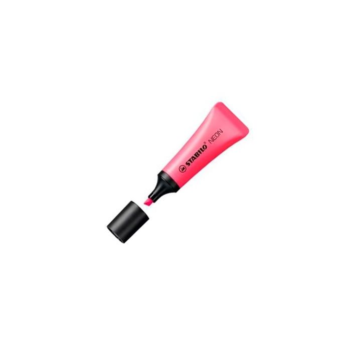Stabilo Neon marcador fluorescente rosa -10u-