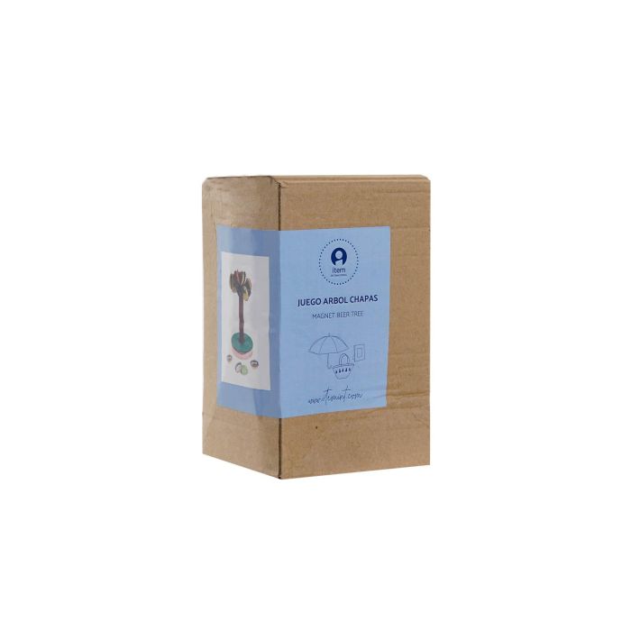 DKD Home Decor Juego Verde Marron 9.5 x 15.5 x 9.5 cm