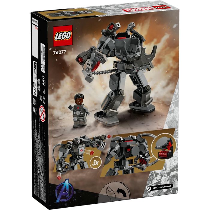 LEGO 76277 Máquina de Guerra Marvel Armadura Robótica, Robot de Construcción de Superhéroes Articulado con Minifigura y 3 Cañones 12 LEGO 76277 Máquina de Guerra Marvel Armadura Robótica, Robot de Construcción de Superhéroes Articulado con Minifigura y 3 Cañones 12