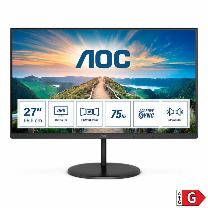 Monitor AOC U27V4EA 27" 4K Ultra HD LED LED IPS Flicker free 4