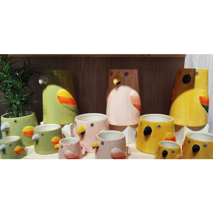 Jarron Tropical DKD Home Decor Multicolor 16 x 22 x 19 cm (6 Unidades) 1 Jarron Tropical DKD Home Decor Multicolor 16 x 22 x 19 cm (6 Unidades) 1