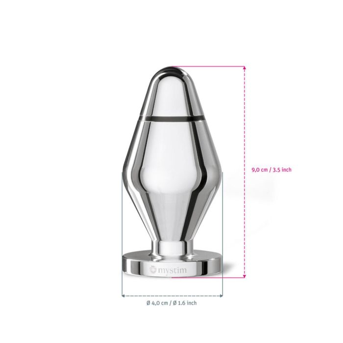 Plug Anal Mystim Little John metálico