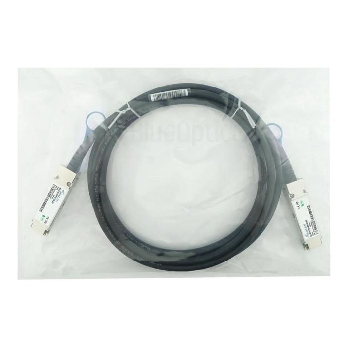 BlueOptics CBL-NTWK-0956-QSFP56-3-BL Cable DAC 200Gb/s QSFP56 a QSFP56 30AWG 3m (3m) Negro