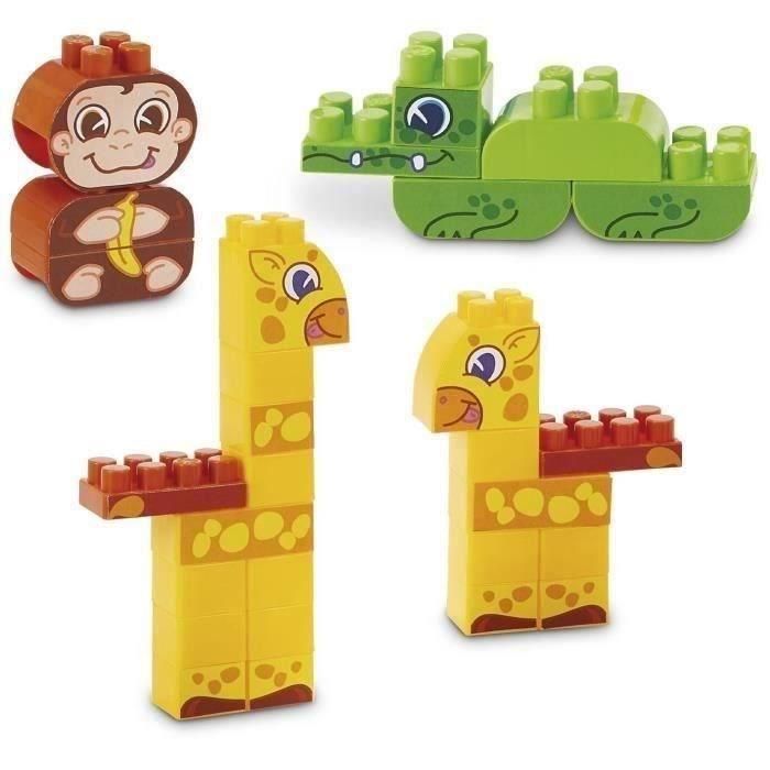 Ecoiffier Abrick Cofre de Bloques de Construcción Selva 200 Piezas con 3 Animales para Construir y Caja de Almacenamiento para Bebés +18 Meses 4 Ecoiffier Abrick Cofre de Bloques de Construcción Selva 200 Piezas con 3 Animales para Construir y Caja de Almacenamiento para Bebés +18 Meses 4