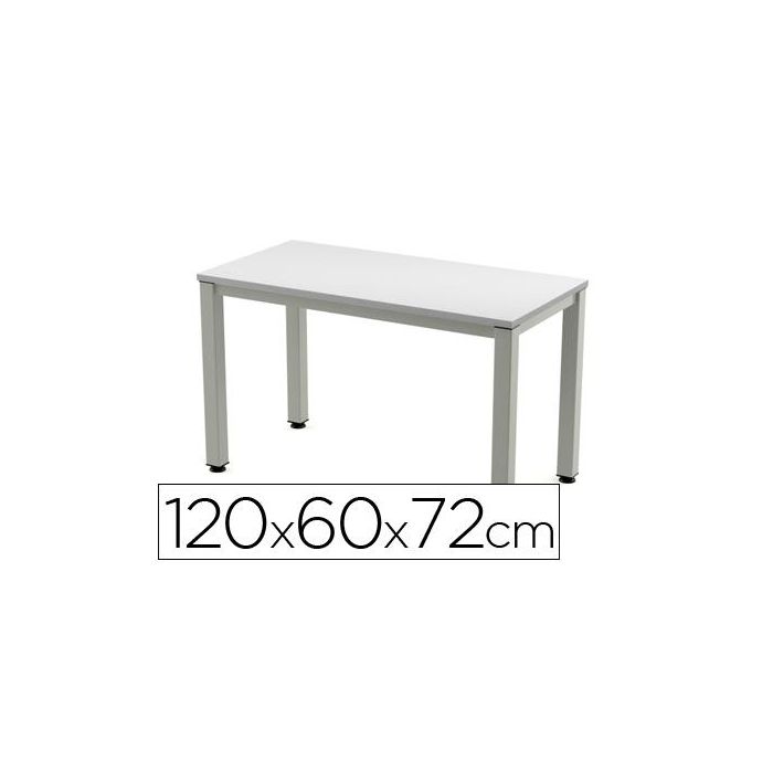 Mesa De Oficina Rocada Executive 200Ad02 Aluminio -Gris 120x60 cm