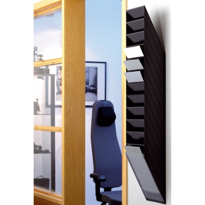 Expositor Durable FLEXIBOXX 111,5 x 24 x 13,5 cm Negro A4 1 Expositor Durable FLEXIBOXX 111,5 x 24 x 13,5 cm Negro A4 1
