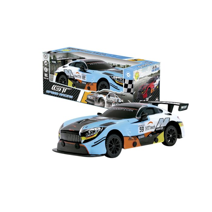 Vehiculo Gt-Speed Racing Azul 1:24 R/C Tachan