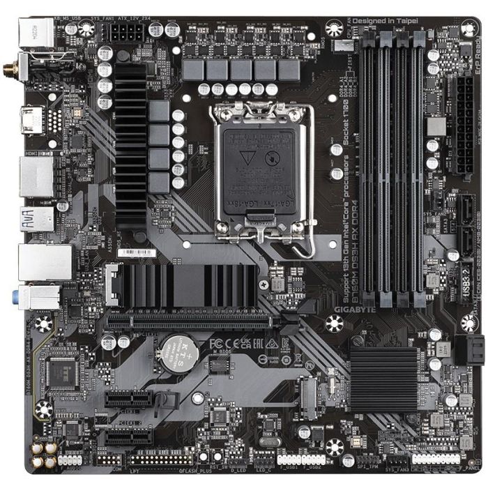 GIGABYTE B760M DS3H AX Placa Base Intel B760 LGA 1700 DDR4 5333MHz Micro ATX Wi-Fi 6E 2.5GbE LAN para Intel 12ª-14ª Gen 1