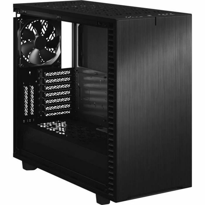 DISEÑO FRACTAL Define 7 Panel de vidrio templado teñido negro