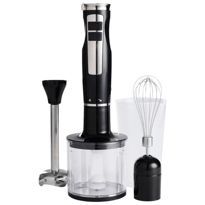 Juego de batidora de mano 600w acero inoxidable/negro day 2