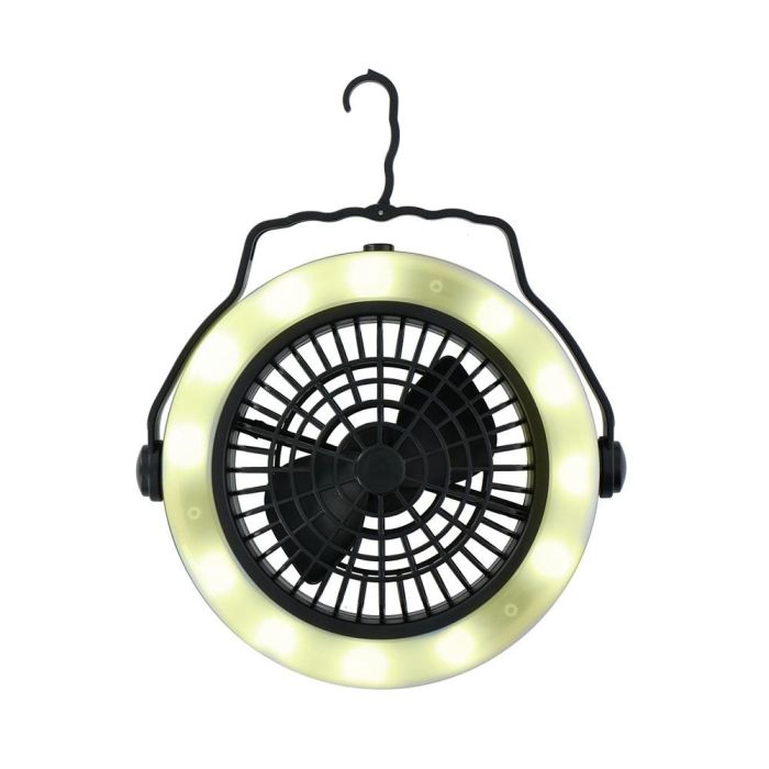 Luz y ventilador para acampar ø19,5 x 6,3 cm grundig