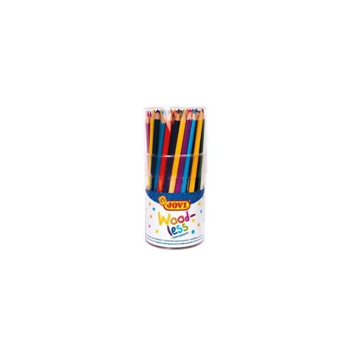 Jovi Woodless lápices de colores surtidos bote de 84u