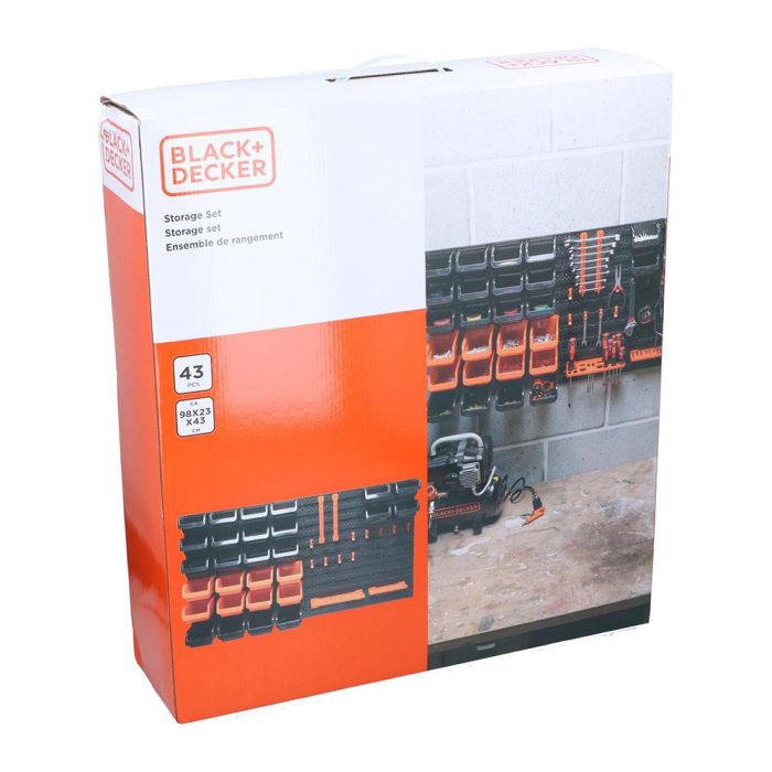 Set de almacenamiento 43 piezas black+decker 1