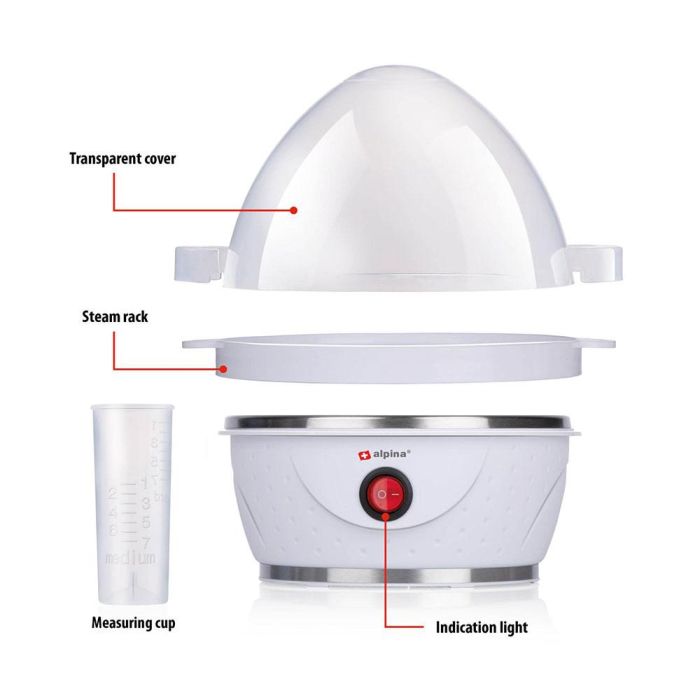 Cocedor de huevos 230v 320-380w alpina 5 Cocedor de huevos 230v 320-380w alpina 5