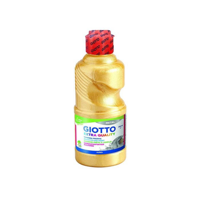 Tempera Liquida Giotto Escolar 250 mL Metalizada Oro 1