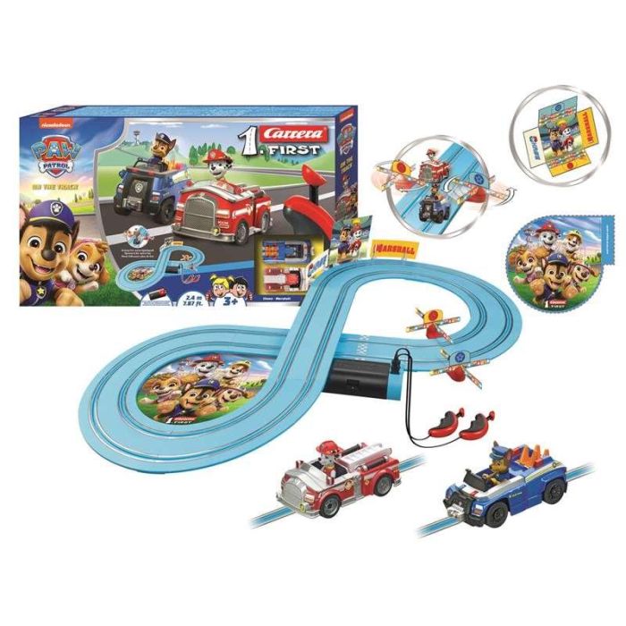 Pista carrera paw patrol on the track (chase+marshall) first race (2,4m) 5 Pista carrera paw patrol on the track (chase+marshall) first race (2,4m) 5