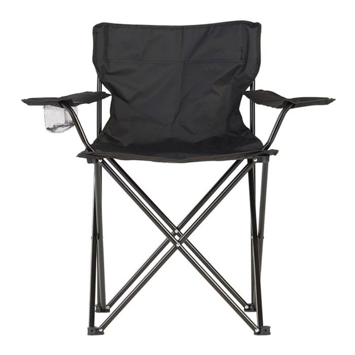 Silla plegable de camping 80x83,5x51cm color negro 1