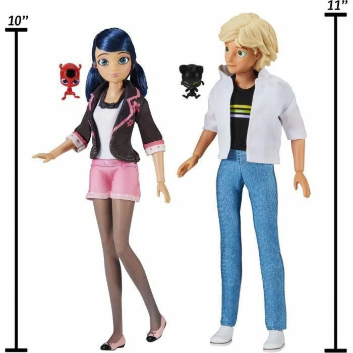 Bandai Miraculous Pack 2 Muñecos Marinette y Adrien P50377 - 26 cm 4 Bandai Miraculous Pack 2 Muñecos Marinette y Adrien P50377 - 26 cm 4