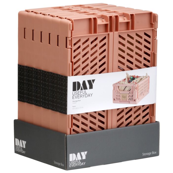 Caja de almacenamiento plegable 33x24.5x15cm coral brumoso day 3