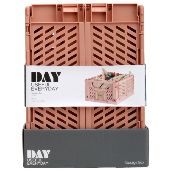 Caja de almacenamiento plegable 33x24.5x15cm coral brumoso day 5