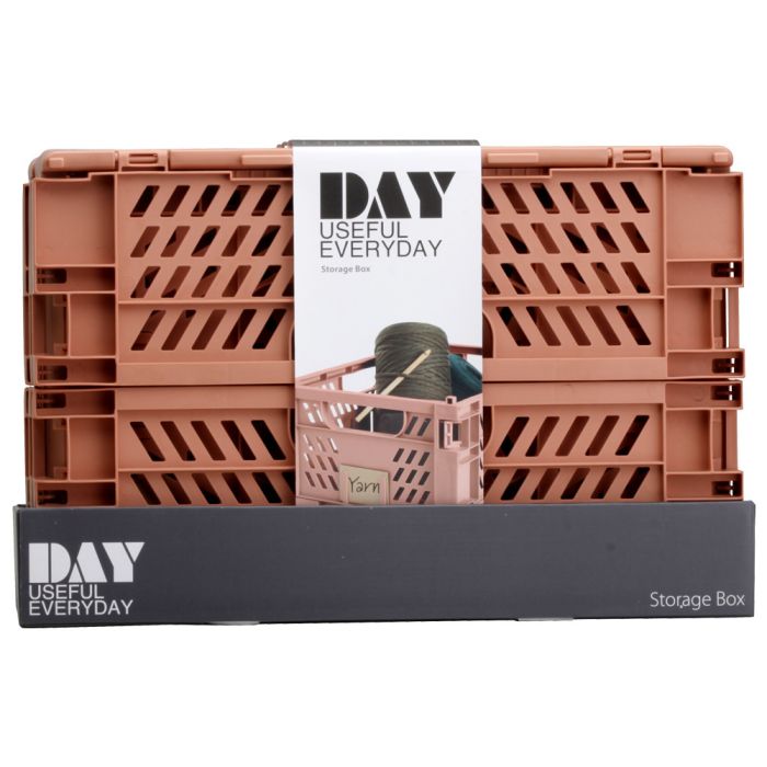 Caja de almacenamiento plegable 50x33x20cm coral brumoso day 1