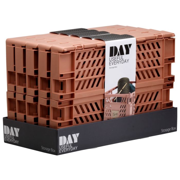 Caja de almacenamiento plegable 50x33x20cm coral brumoso day 3