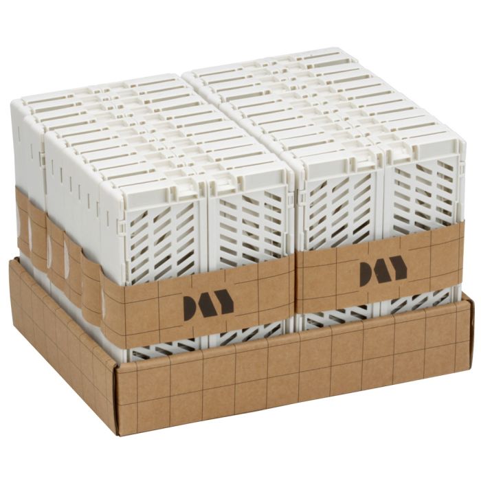 Conjunto de 2 cajas de almacenamiento plegables 17x12.5x7cm natural day 3